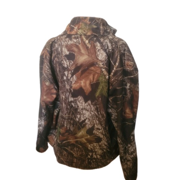 Red Head Realtree Jacket Mens Medium Brown Orange Camo Reversible Full Zip - Picture 10 of 10